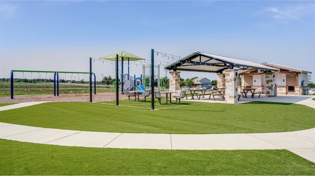 460 Marty Allen Loop Jarrell, TX 76537 - Photo 23 of 25 a view of a big yard with a swimming pool and couches