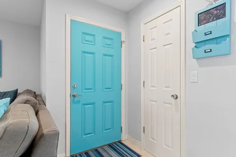 a view of a closet area