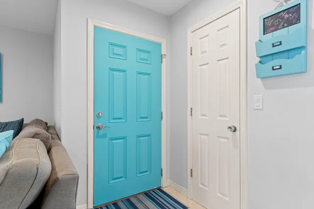 a view of a closet area