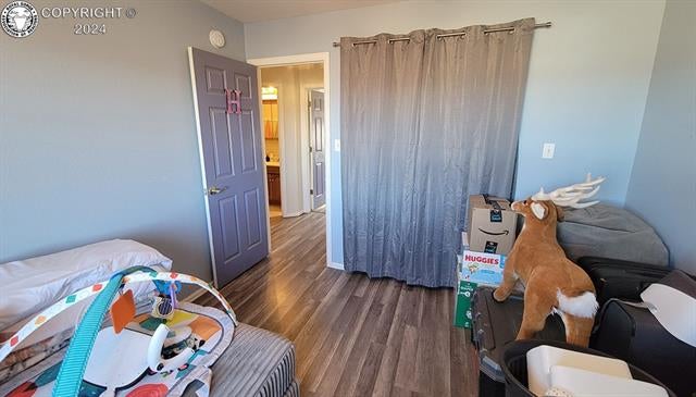 950 Quail Road Coal Creek, CO 81221 - Photo 21 of 36 Bedroom with dark wood-type flooring