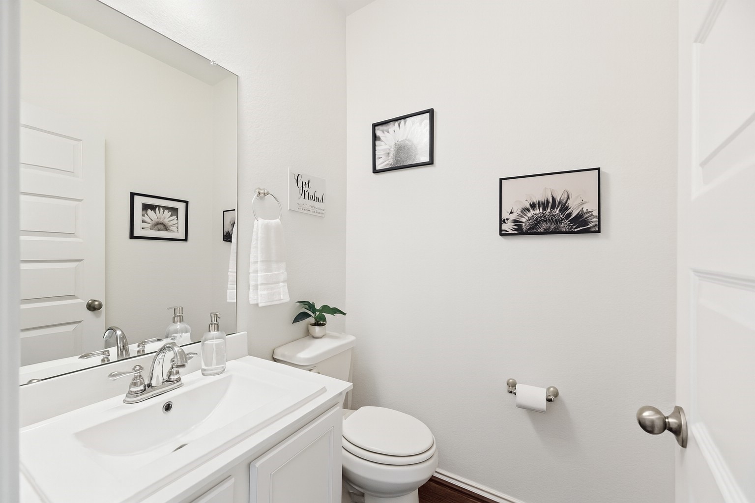 32963 Ruthie Dean Drive Fulshear, TX 77423 - Photo 17 of 45 a bathroom with a sink mirror and toilet
