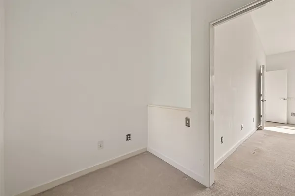 a view of balcony with double vanity