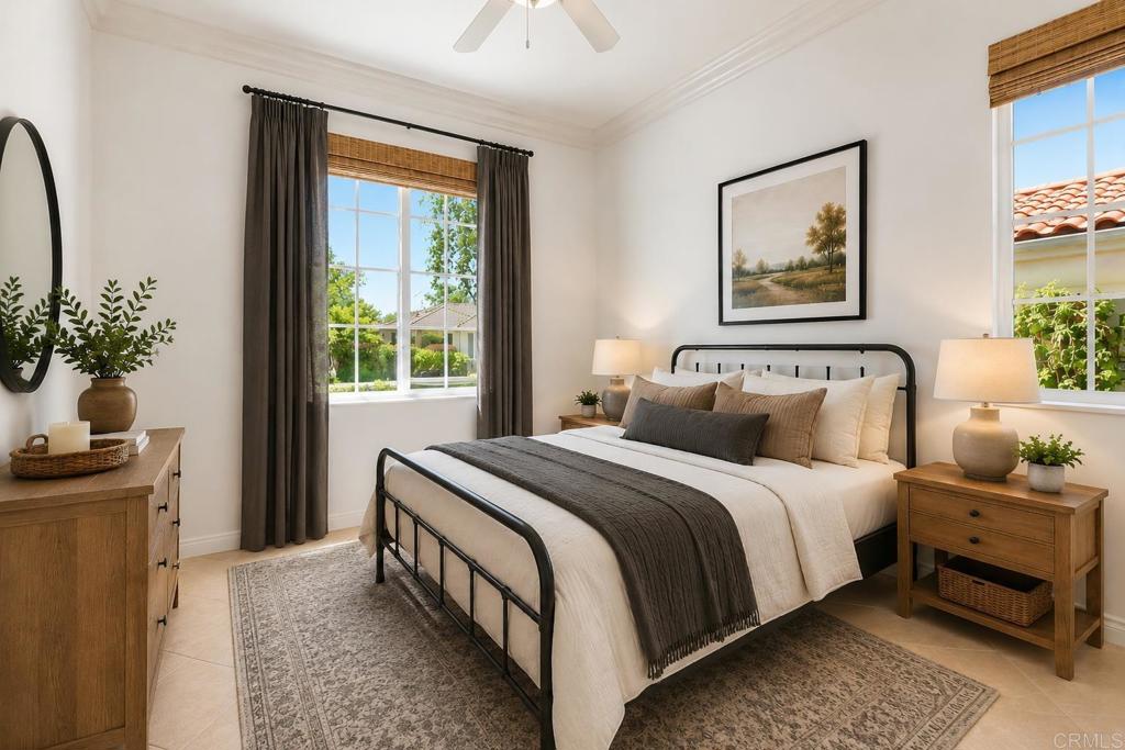 672 Inverlochy Drive Fallbrook, CA 92028 - Photo 46 of 75 a bedroom with bed and a window