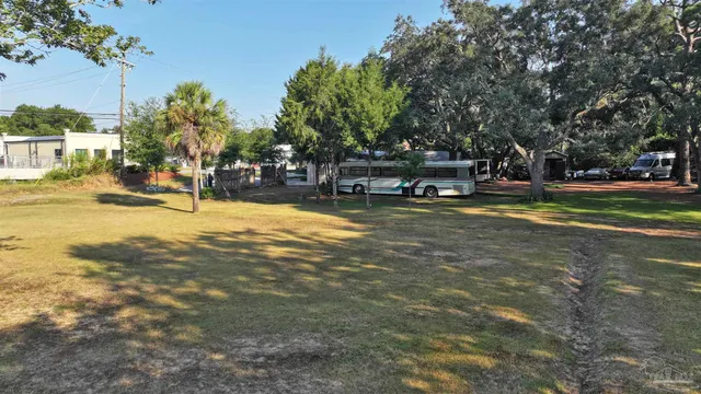 a view of a backyard of a house