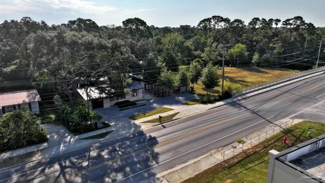 a view of a lake in a city