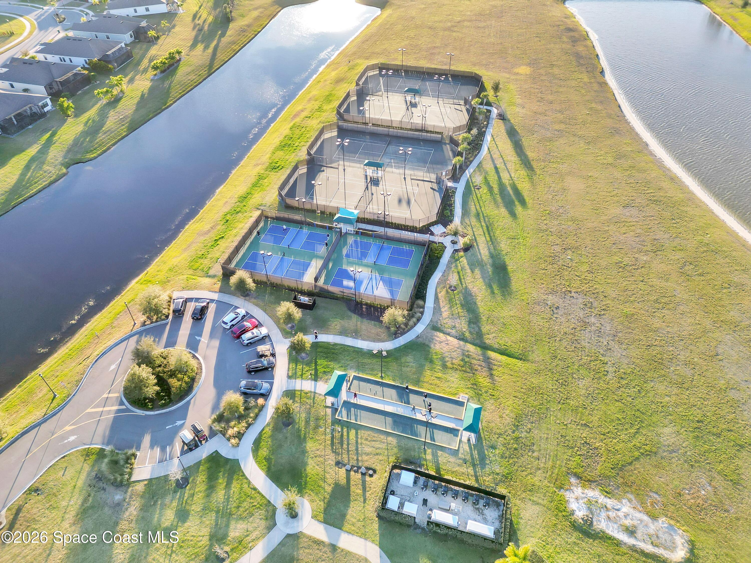 2819 Millennium Circle Melbourne, FL 32940 - Photo 35 of 39 a aerial view of a house with swimming pool