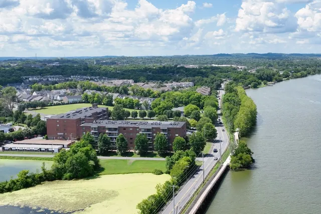 a view of a city from a balcony