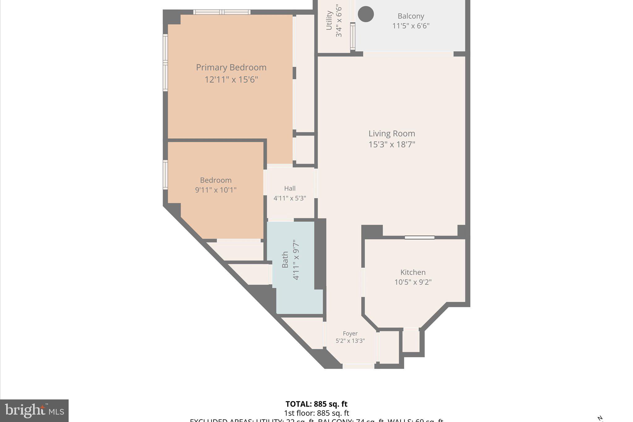 545 East Braddock Road, Unit 602 Alexandria, VA 22314 - Photo 41 of 41 FLOOR PLAN