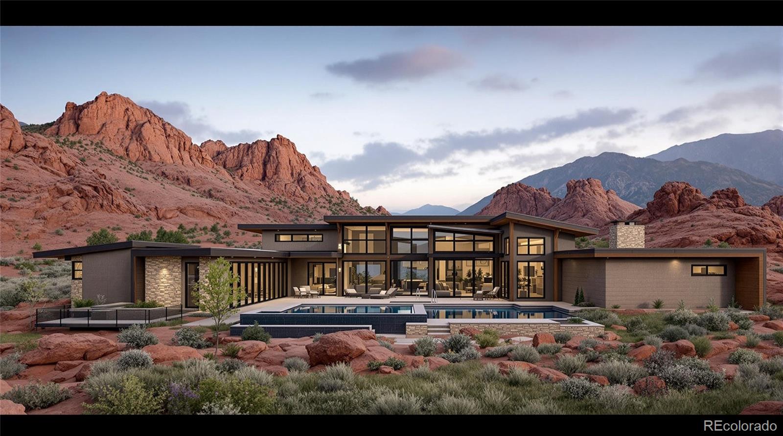 16989 Long Winding Road Morrison, CO 80465 - Photo 1 of 1 a front view of a house with a yard and balcony