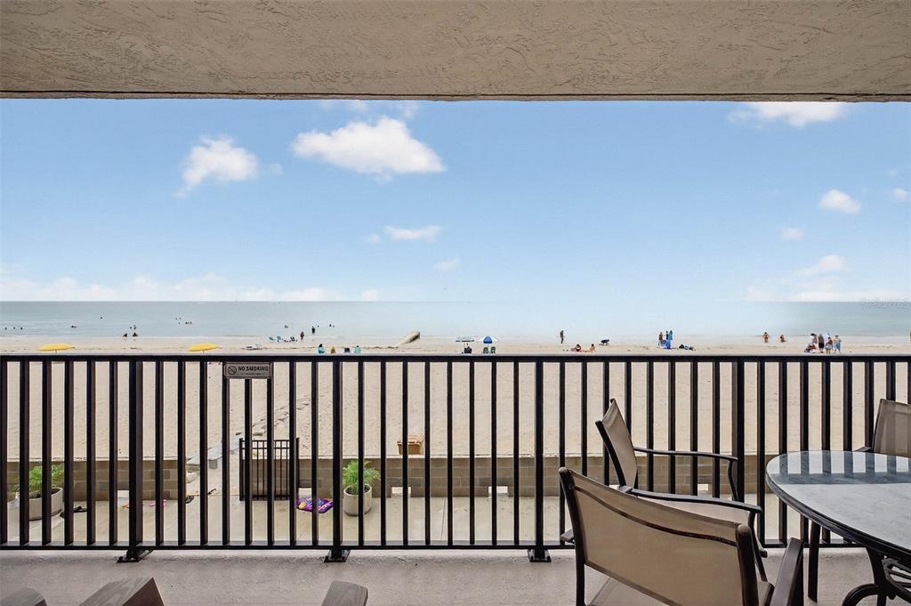 14300 Gulf Boulevard, Unit 104 Madeira Beach, FL 33708 - Photo 27 of 42 a view of balcony with furniture