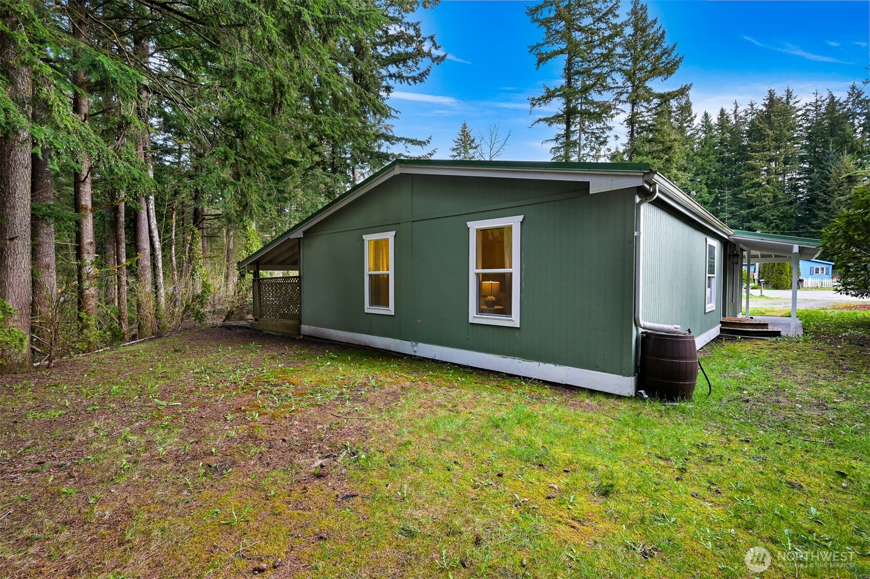 6159 Cedar Lane Maple Falls, WA 98266 - Photo 30 of 31 a backyard of a house with lots of green space