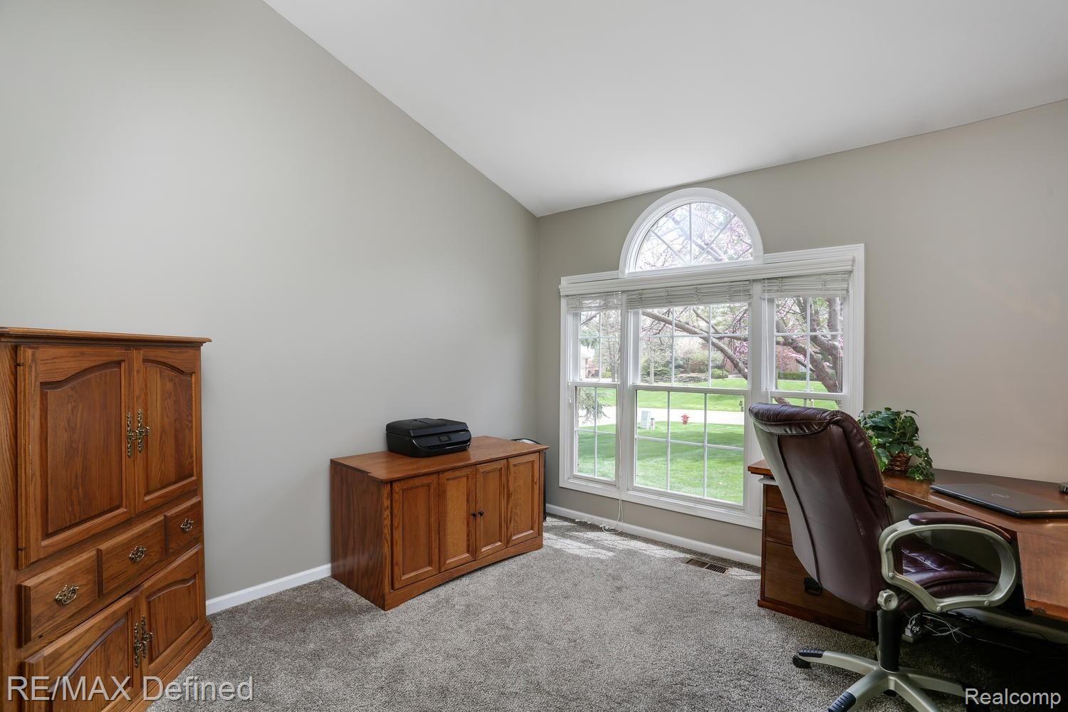 3818 Red Root Road Lake Orion, MI 48360 - Photo 24 of 41 1st Floor Office, Vaulted Ceiling