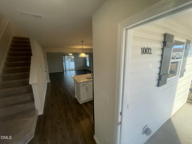 a view of a hallway with a hallway