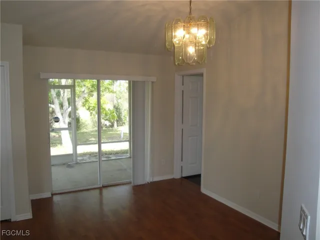 a view of a livingroom with a window