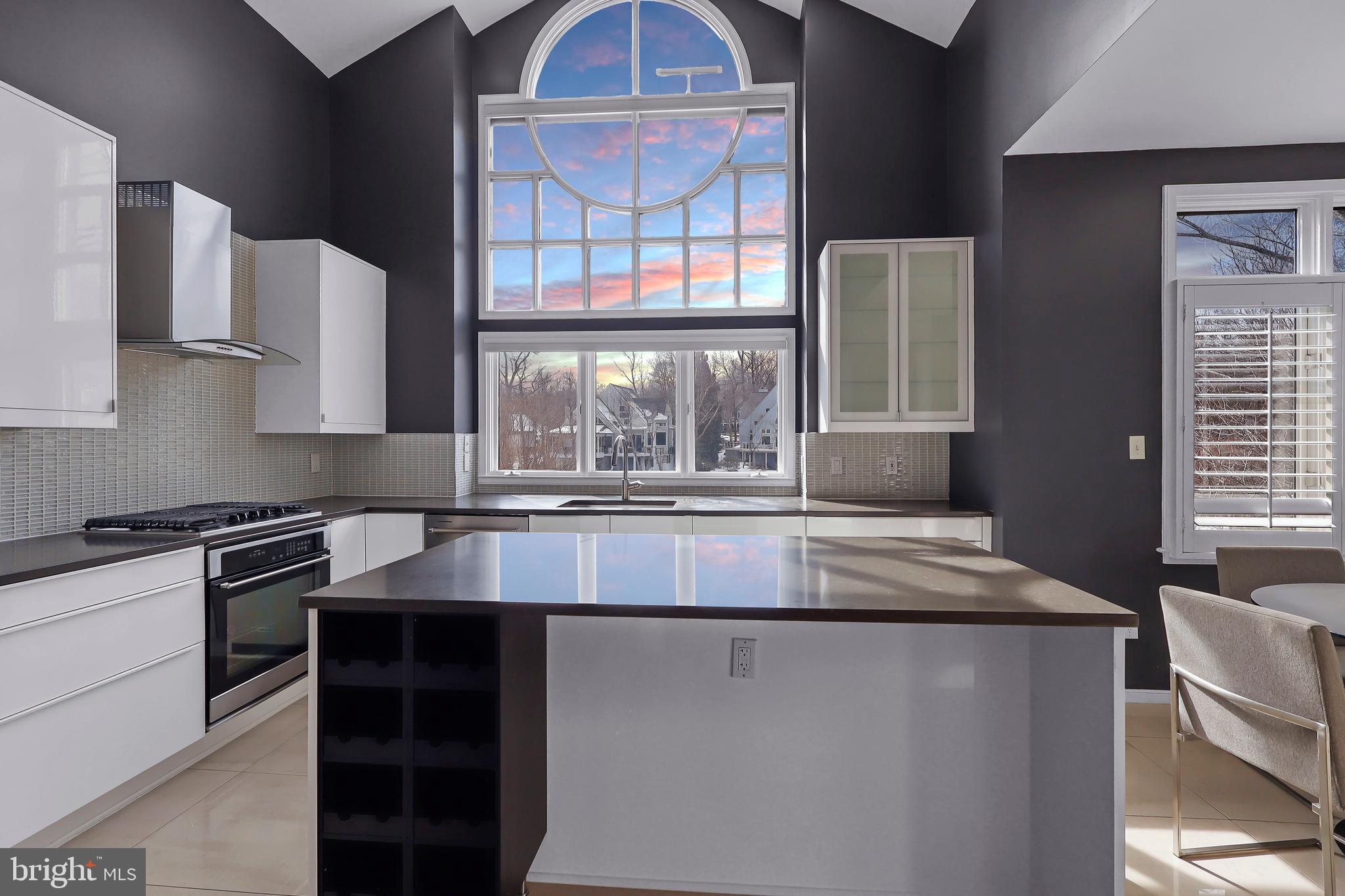 1460 Waterfront Road Reston, VA 20194 - Photo 12 of 63 a kitchen with kitchen island granite countertop a stove a sink and a granite counter tops