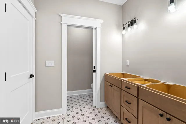 a room with storage and utility