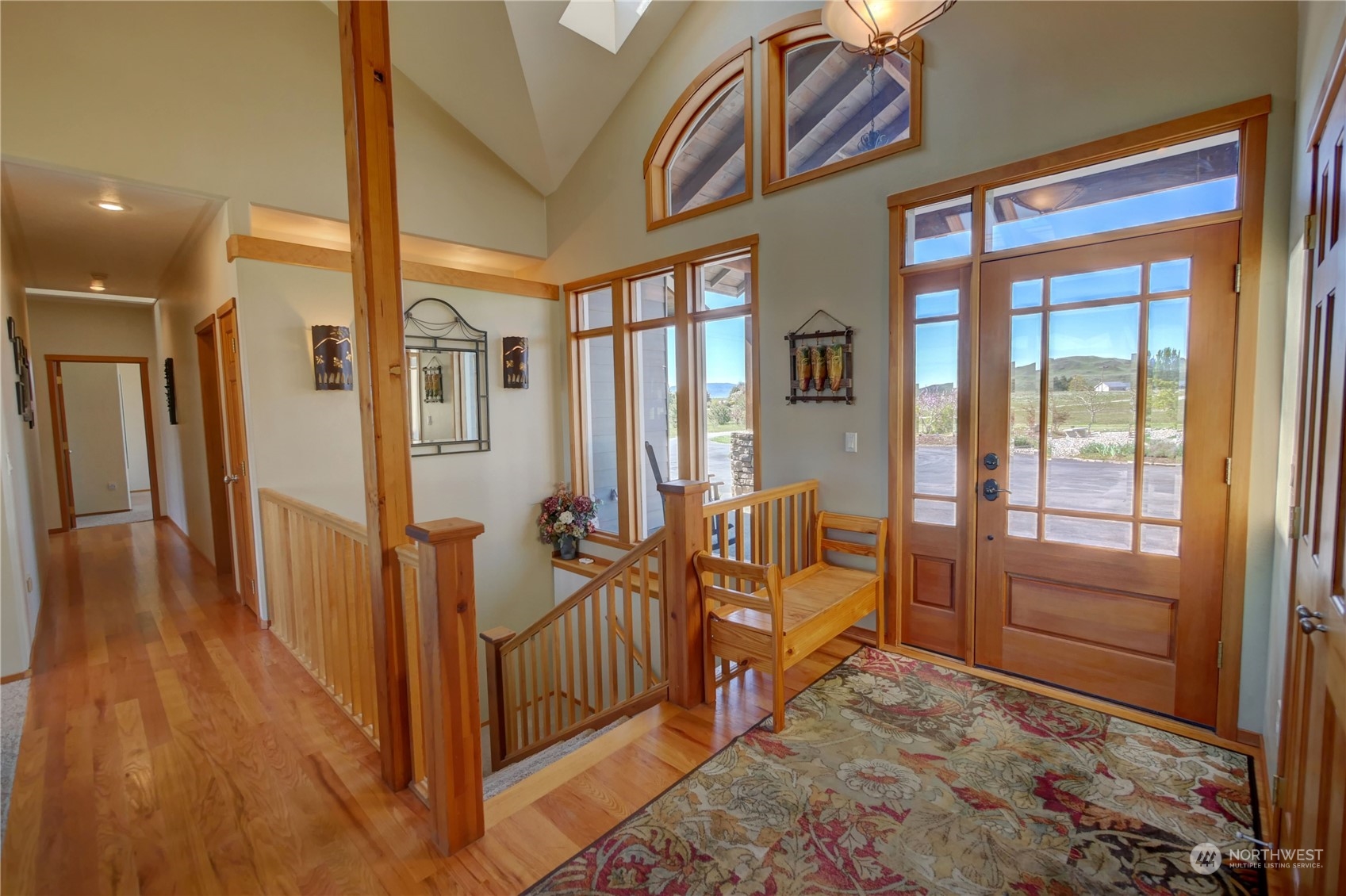 20 Blue Heron Lane Riverside, WA 98849 - Photo 11 of 40 a view of an entryway with wooden floor and door