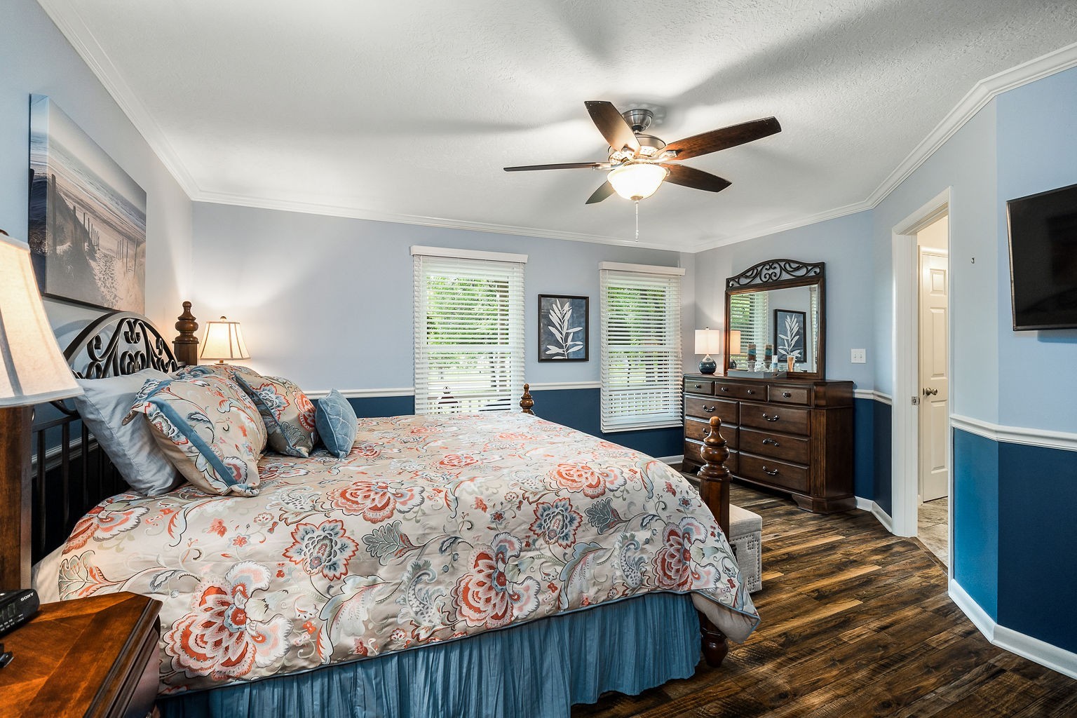 715 Old Rock Island Road Rock Island, TN 38581 - Photo 13 of 48 a bedroom with a bed and wooden floor