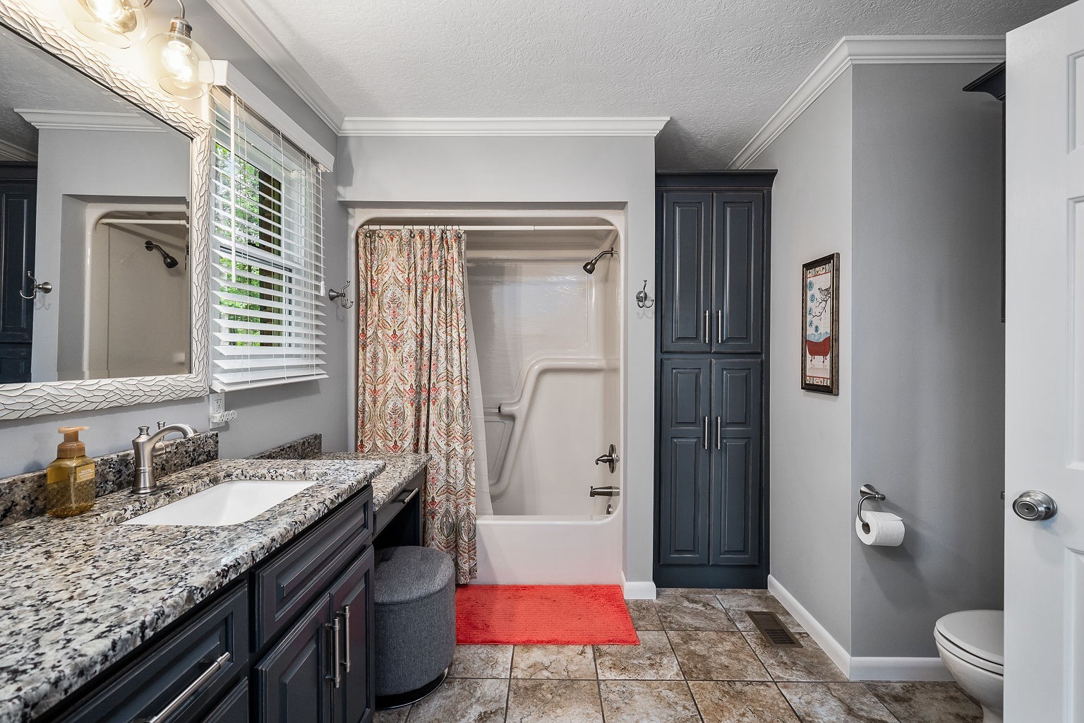 715 Old Rock Island Road Rock Island, TN 38581 - Photo 17 of 48 a bathroom with a granite countertop sink and a mirror