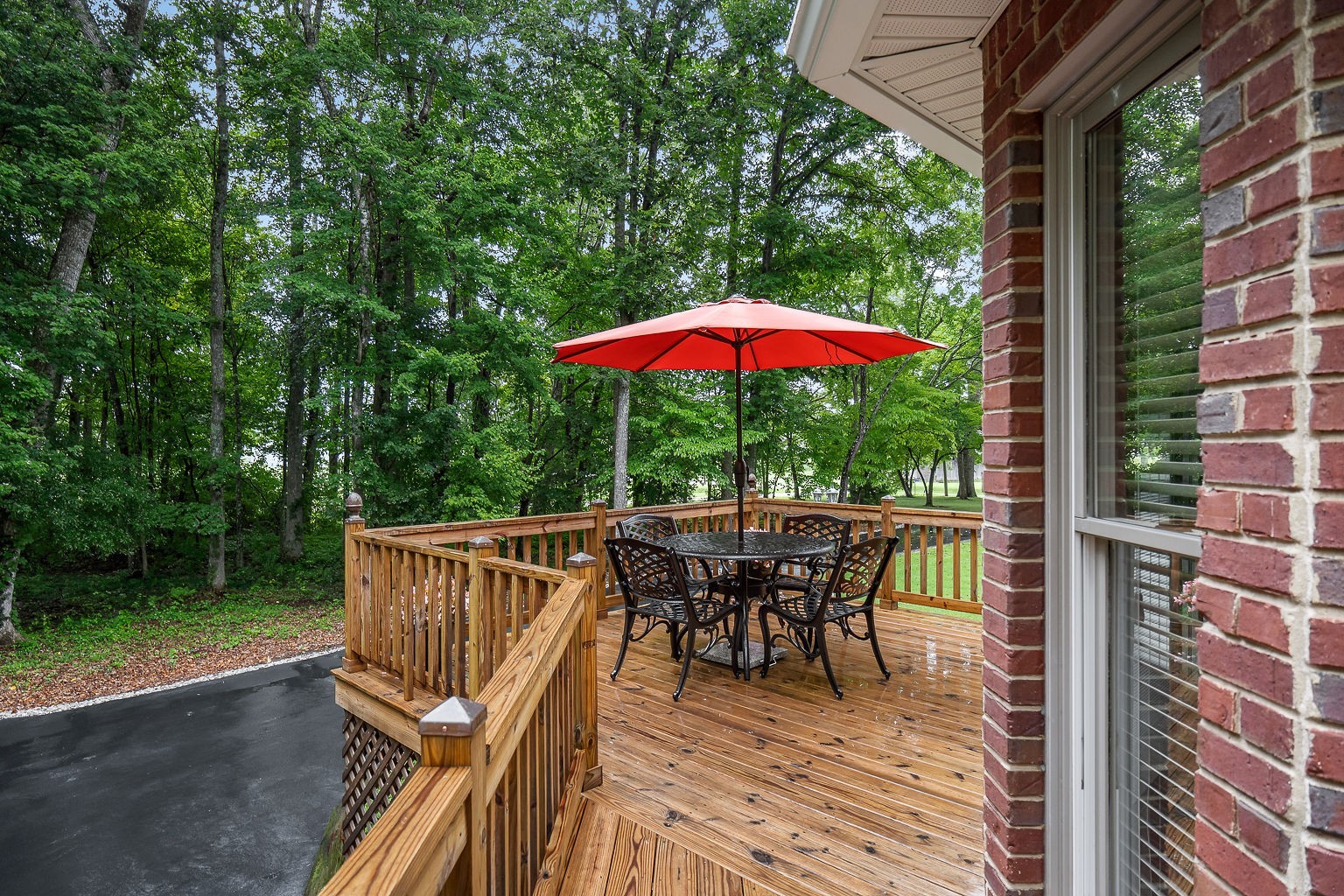 715 Old Rock Island Road Rock Island, TN 38581 - Photo 36 of 48 a view of balcony with outdoor seating and trees