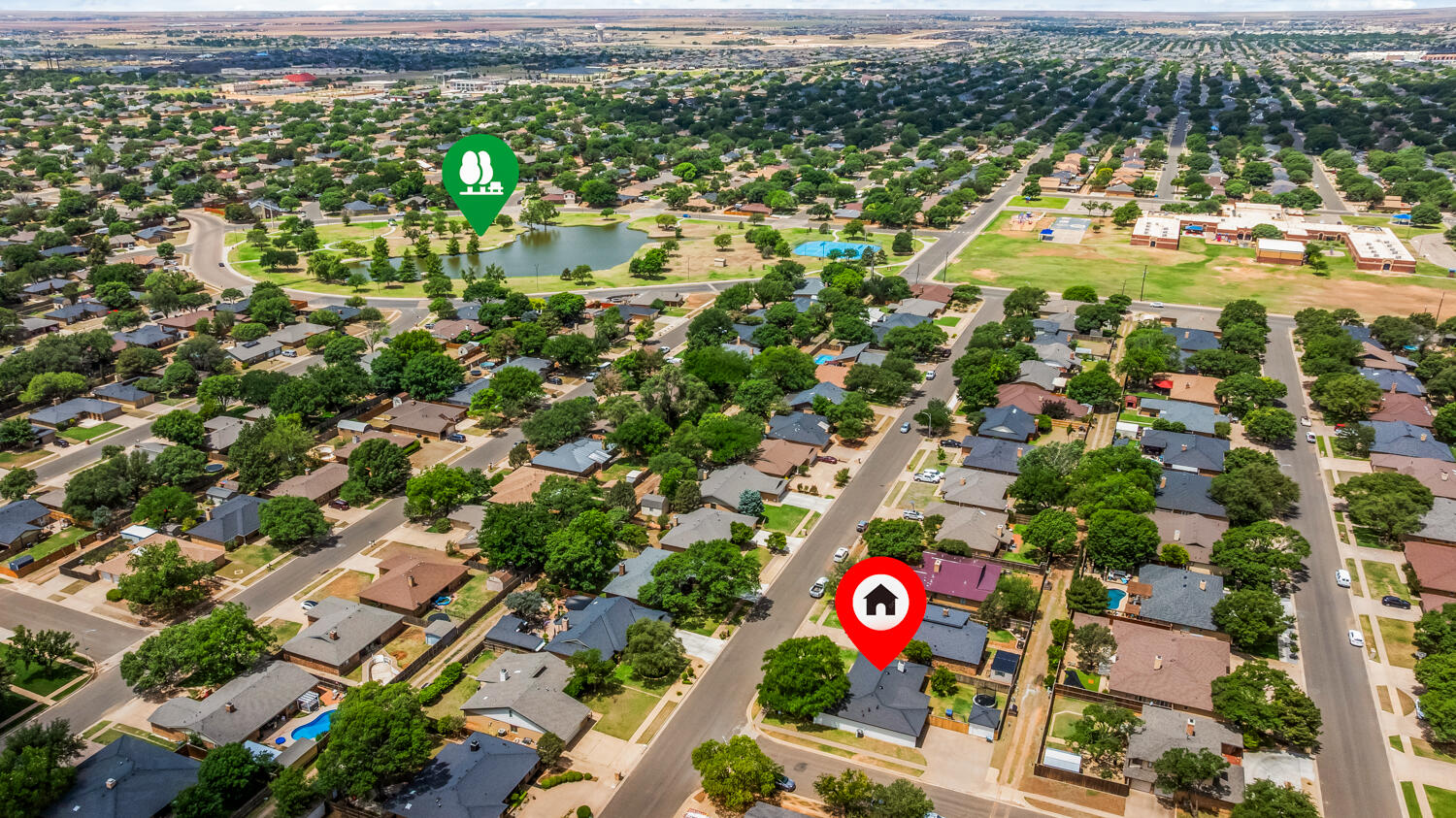 5402 89th Street Lubbock, TX 79424 - Photo 38 of 42 5402 89th St drone with markers-2