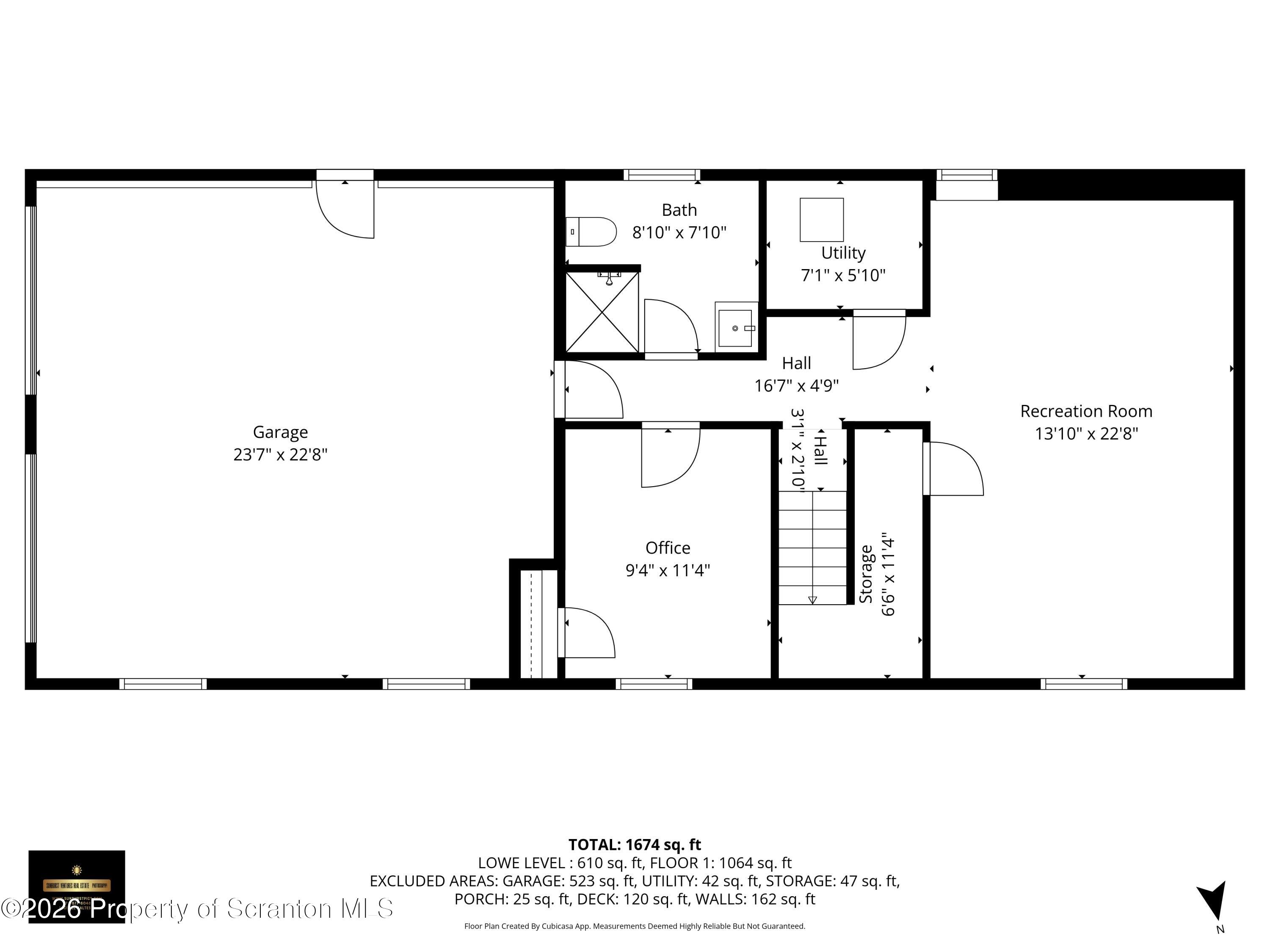 460 Newcomb Road Factoryville, PA 18419 - Photo 38 of 40 a picture of a room with a white wall and a floor