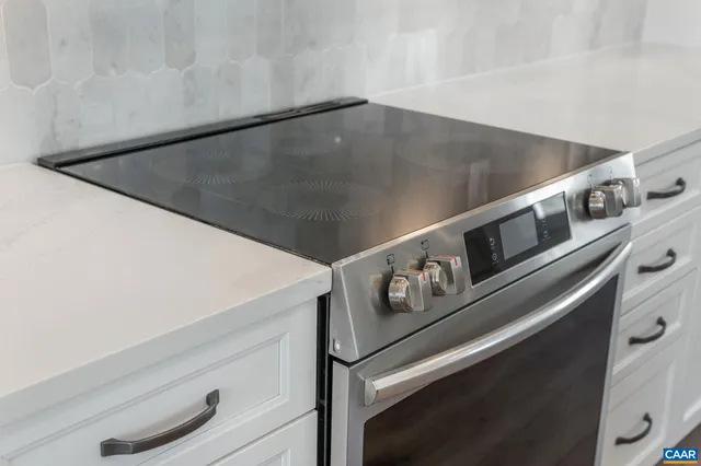 a close view of stove