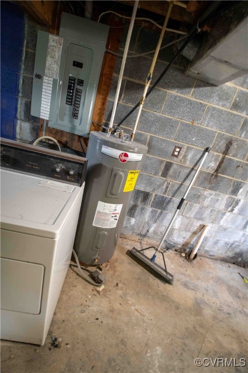 2600 Brunswick Road Blackstone, VA 23824 - Photo 18 of 35 Utilities featuring washer / dryer, water heater,