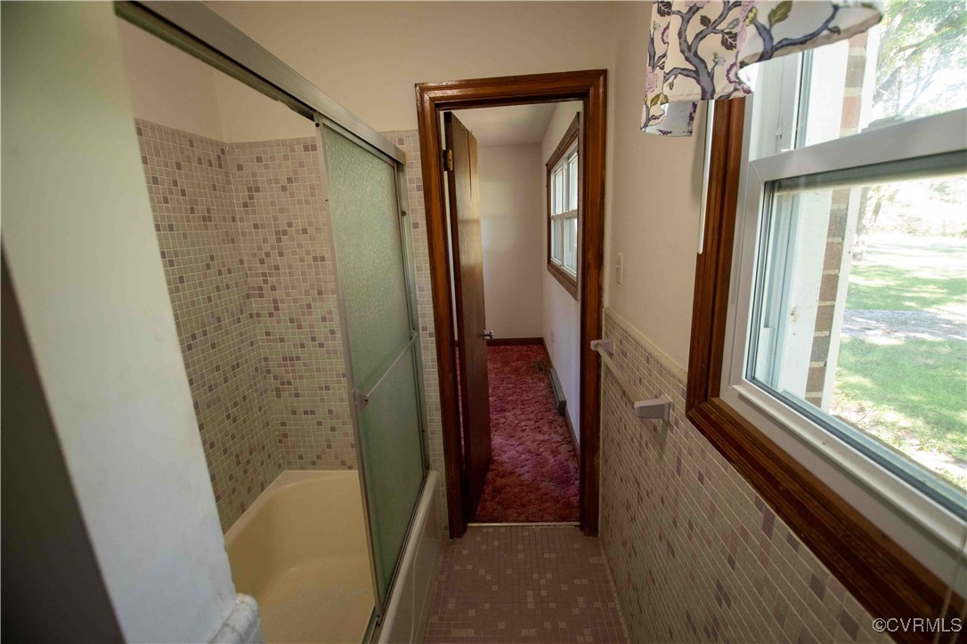 2600 Brunswick Road Blackstone, VA 23824 - Photo 34 of 35 Bathroom featuring tile walls, tile patterned floo