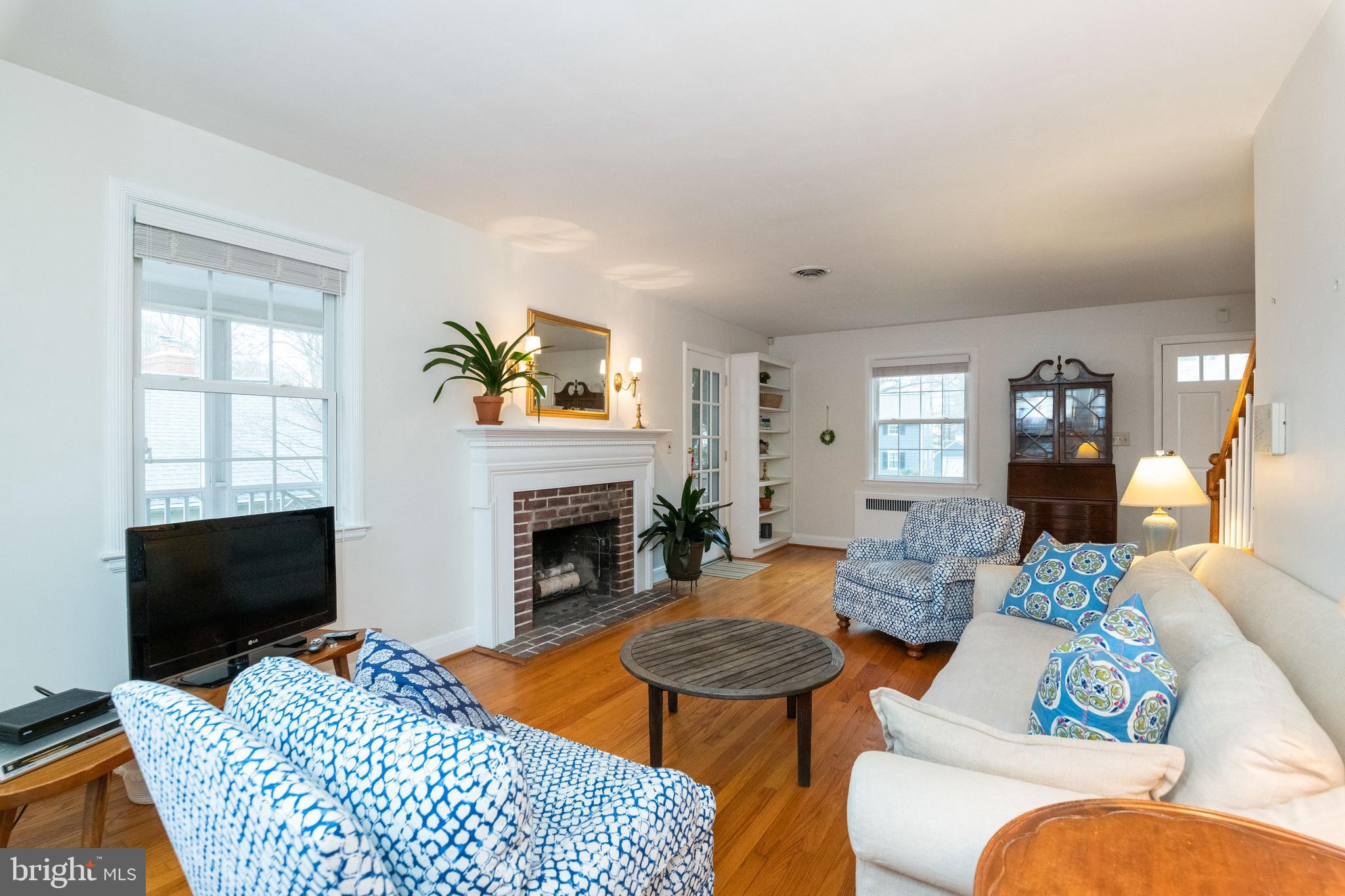 112 Greenbrier Road Towson, MD 21286 - Photo 2 of 37 Living Room with fireplace..