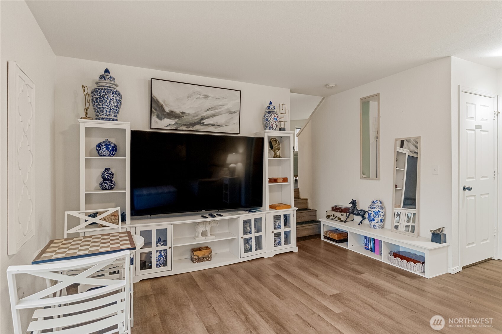 1501 Angela Street Wenatchee, WA 98801 - Photo 22 of 30 a living room with furniture and a flat screen tv