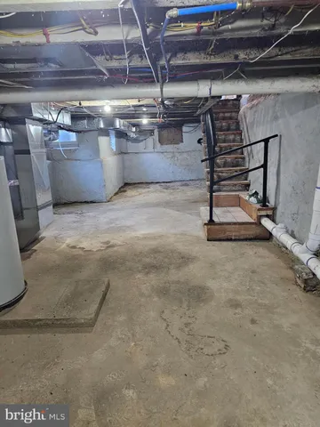 a view of a room with racks