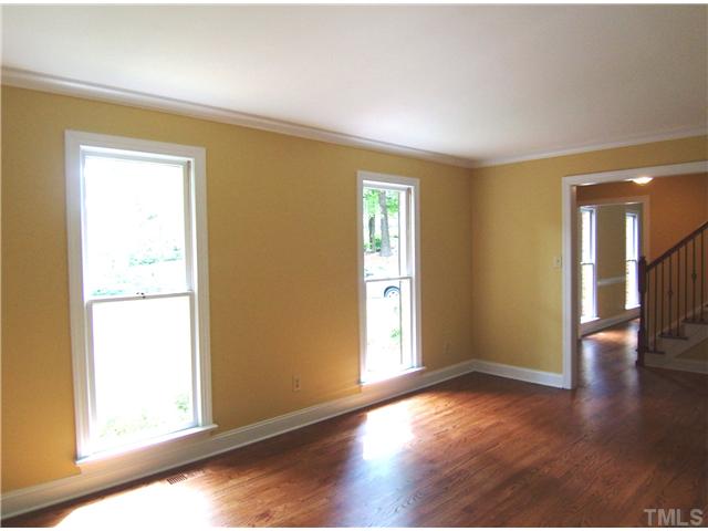 6905 Brook Ridge Court Raleigh, NC 27615 - Photo 3 of 25 Lg formal Living Rm offers new paint & beautiful hrdwd flr.