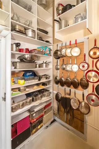 a storage and utility room