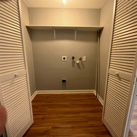 a view of wooden door