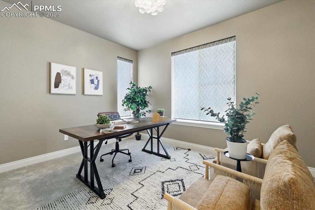 4577 Outlook Ridge Trail Colorado Springs, CO 80924 - Photo 14 of 45 a view of a livingroom with furniture and a potted plant