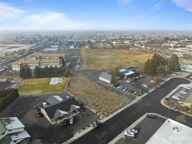 a view of a lake with a terrace