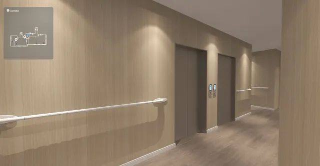 a view of an empty room