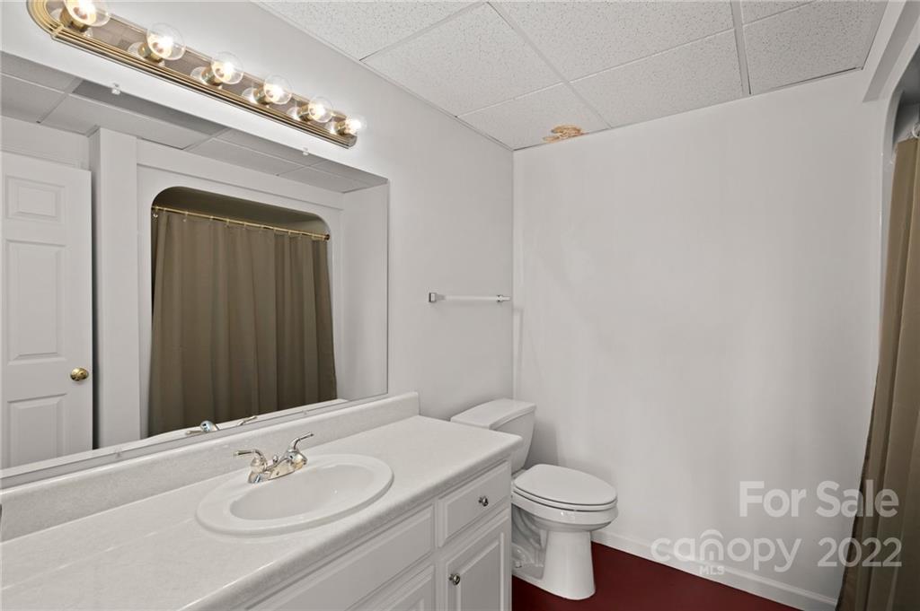 428 Smith Road Columbus, NC 28722 - Photo 26 of 48 a bathroom with a sink a toilet and shower