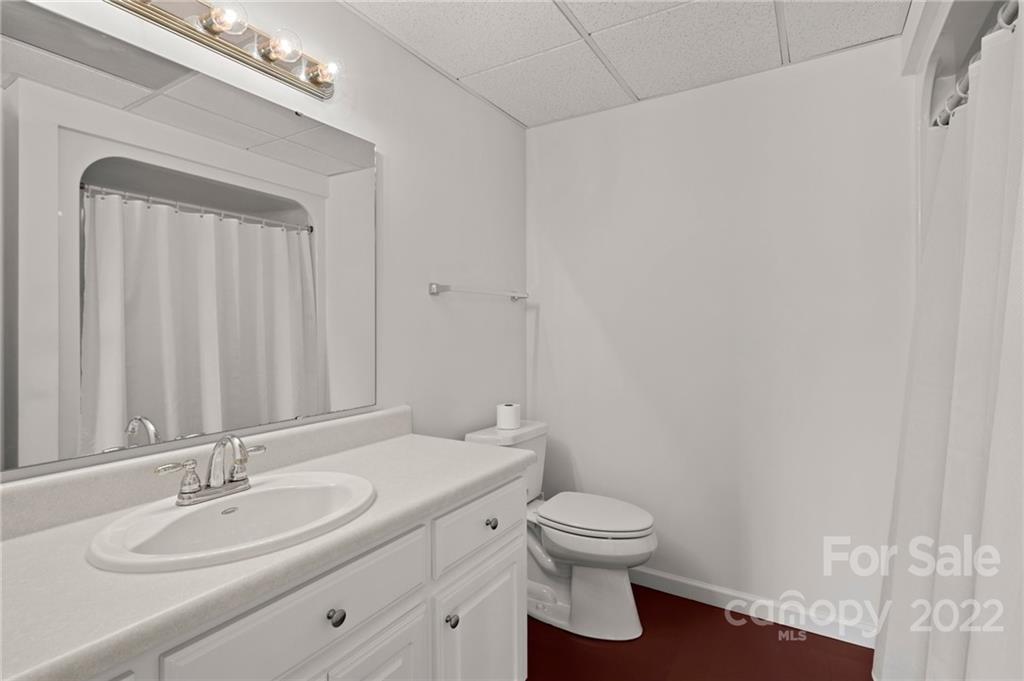 428 Smith Road Columbus, NC 28722 - Photo 27 of 48 a bathroom with a toilet sink and vanity