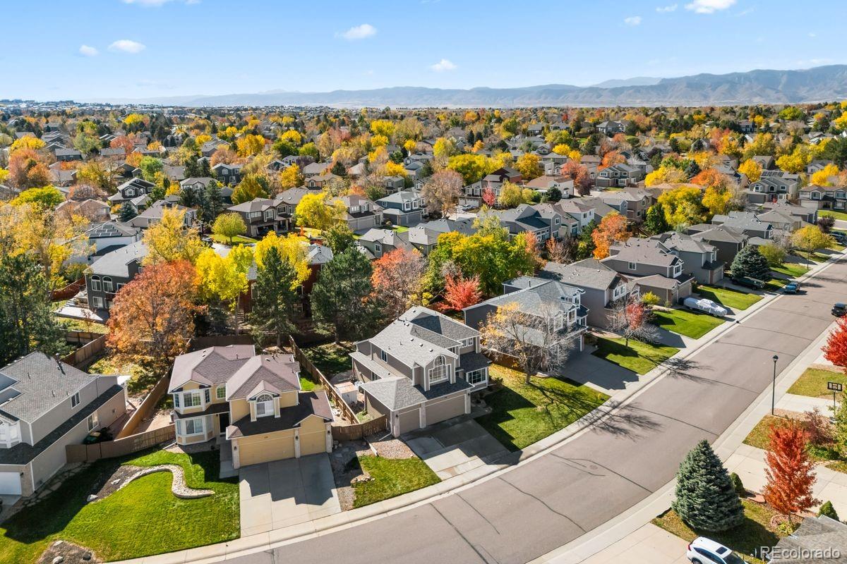 450 Bexley Lane Highlands Ranch, CO 80126 - Photo 39 of 41 an aerial view of residential houses with outdoor space