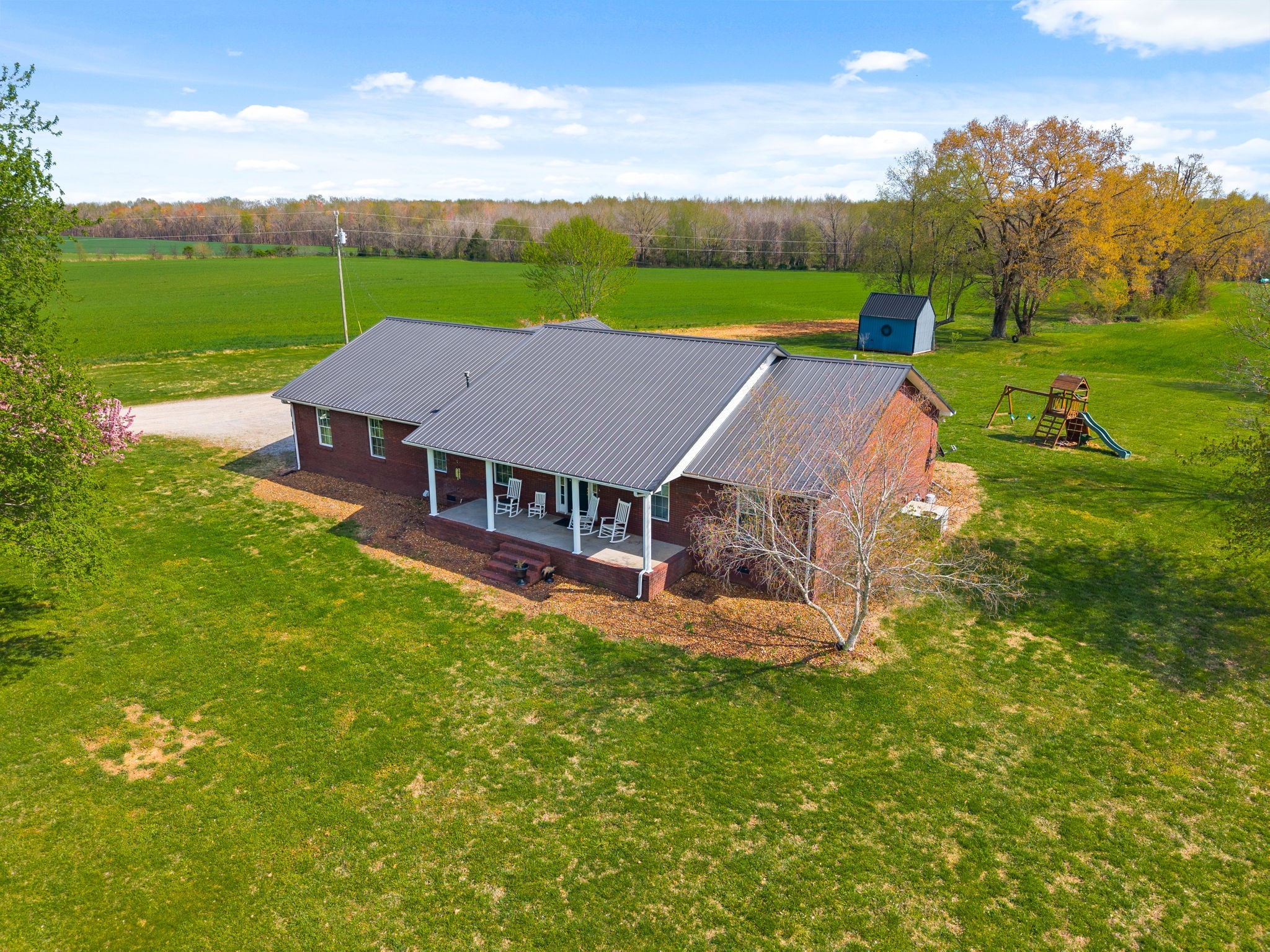 286 Tower Street Guthrie, KY 42234 - Photo 48 of 48 an aerial view of a house with big yard