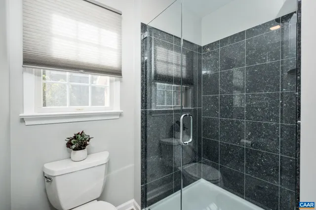 a living room with rug