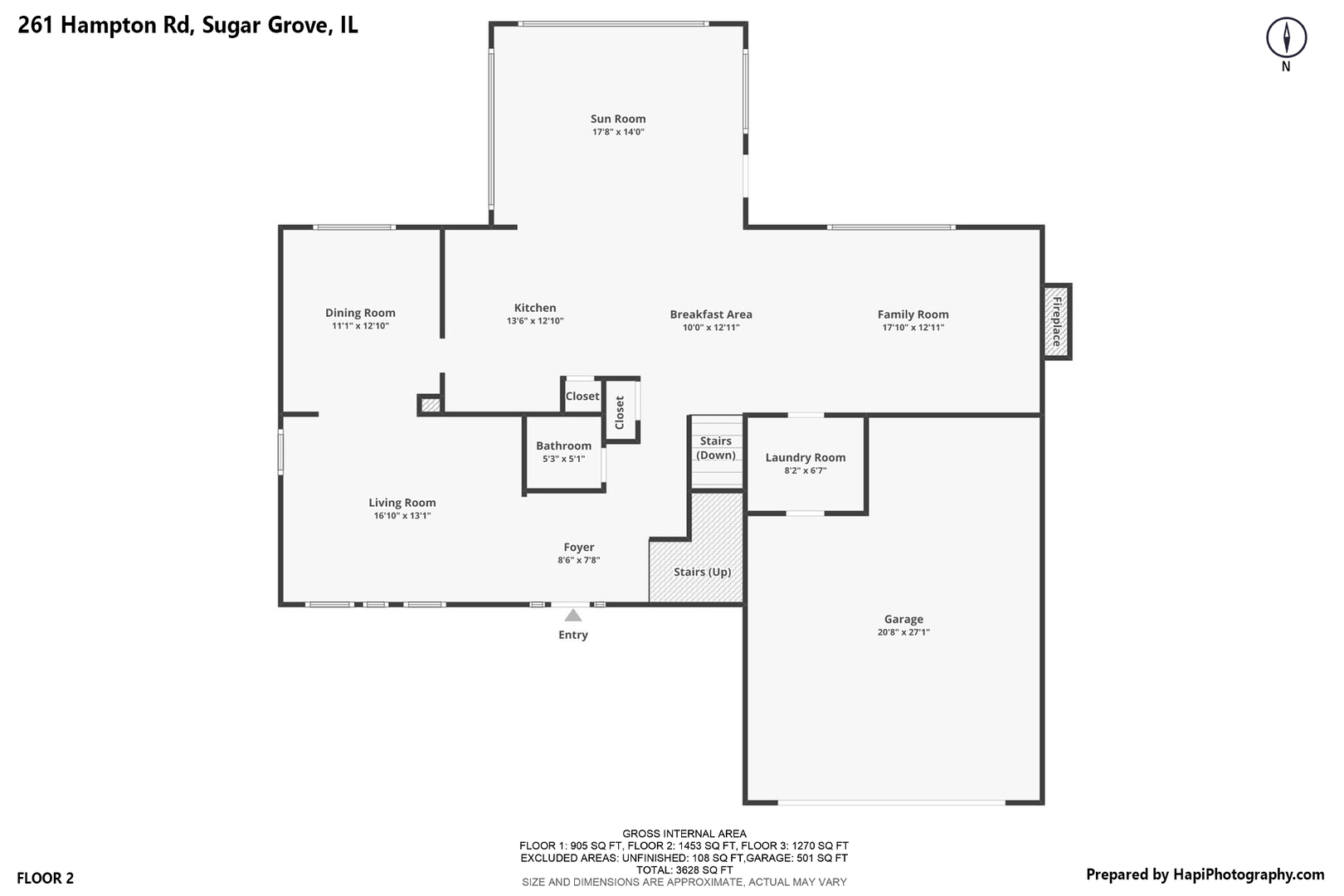 261 Hampton Road Sugar Grove, IL 60554 - Photo 32 of 35 a picture of floor plan
