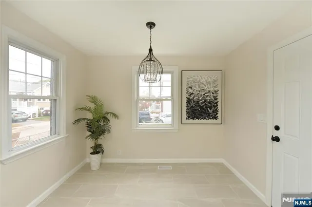 a view of an entryway with a window