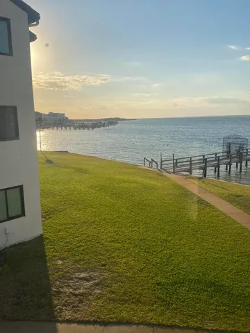 a view of an ocean and beach