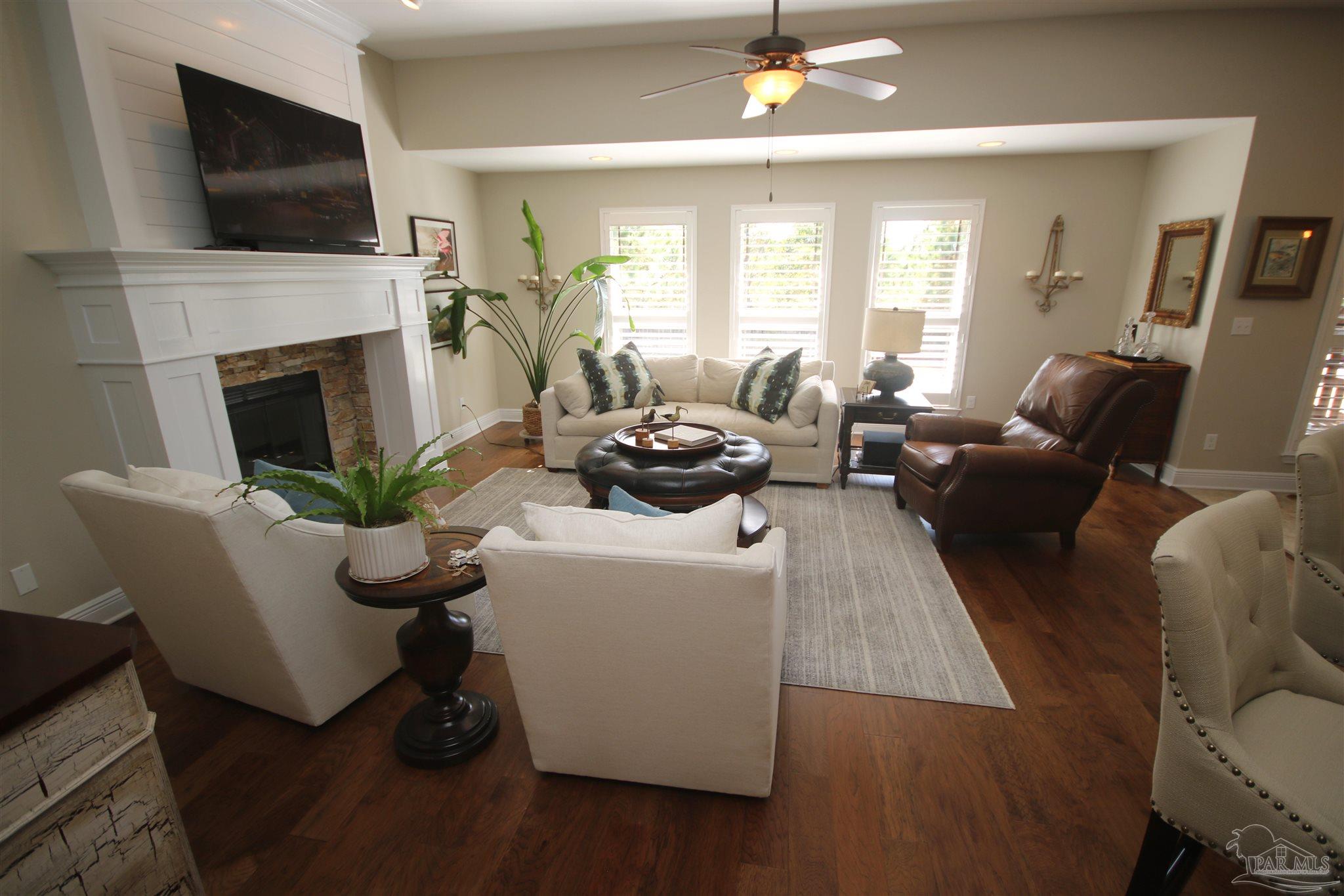 5790 Dunridge Drive Pace, FL 32571 - Photo 14 of 50 the great room. Drop down ceiling above the sofa.