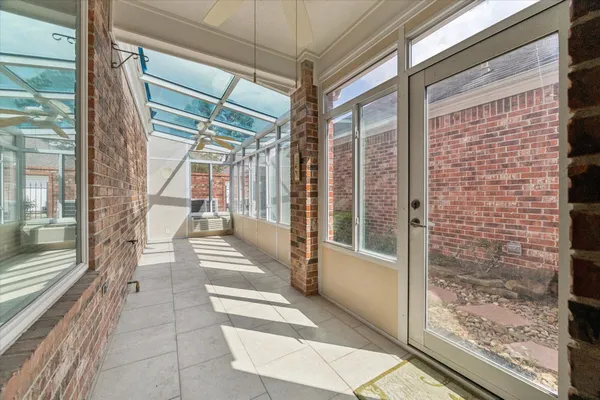 a view of a entryway door front of house