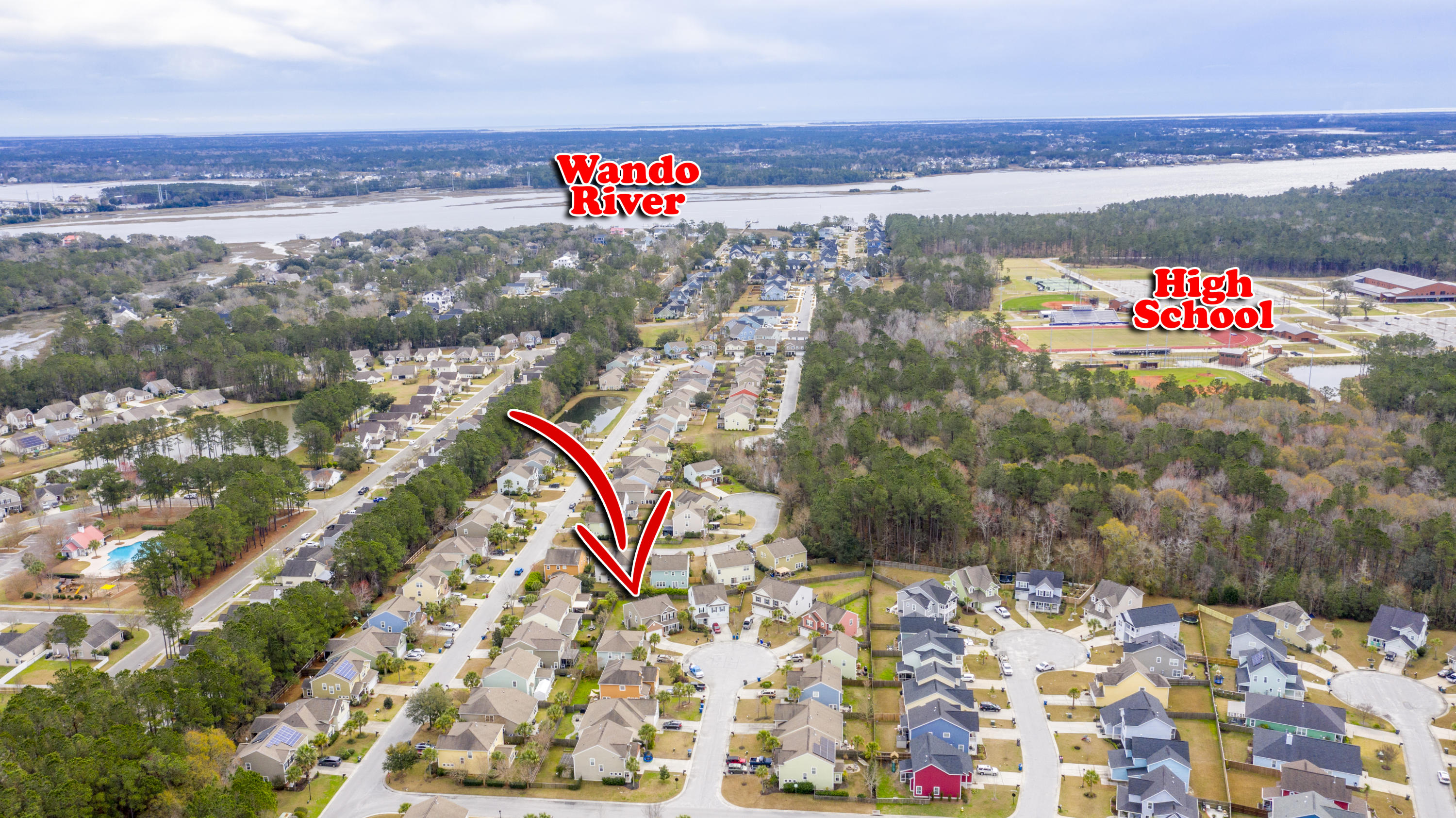 110 Tea Farm Way Wando, SC 29492 - Photo 28 of 36 close to schools and Wando River