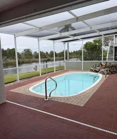 a view of a indoor swimming pool